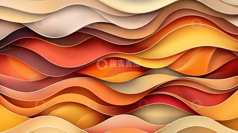 高清大图下载【趣麦麦图】抽象渐变波浪背景