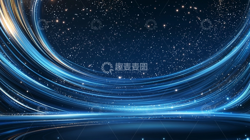 高清大图下载【趣麦麦图】蓝色光线背景