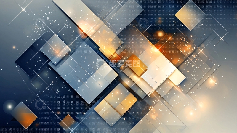 高清大图下载【趣麦麦图】抽象几何图形背景