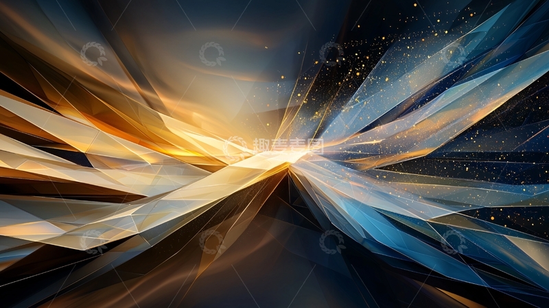 高清大图下载【趣麦麦图】抽象光线汇聚