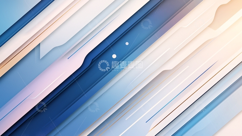 高清大图下载【趣麦麦图】蓝色几何线条背景
