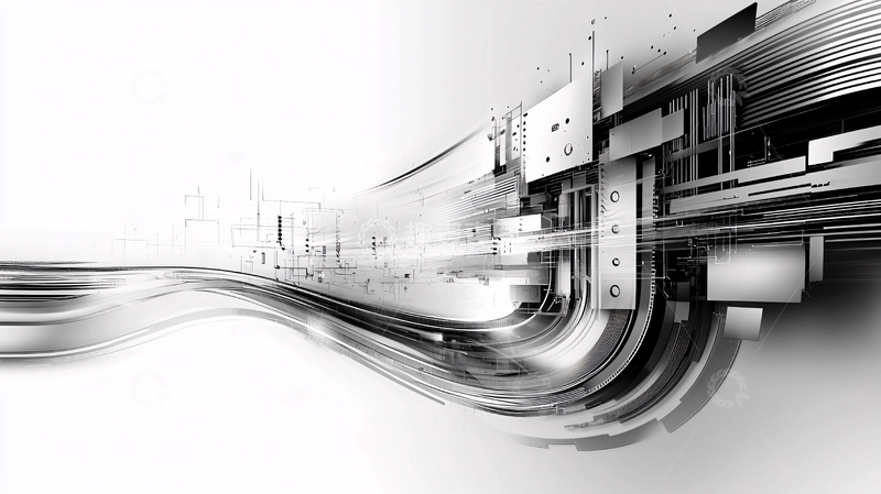 高清大图下载【趣麦麦图】抽象科技感线条