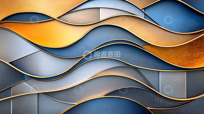 高清大图下载【趣麦麦图】抽象波浪高清图片