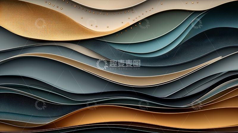 高清大图下载【趣麦麦图】抽象波浪线条纹理