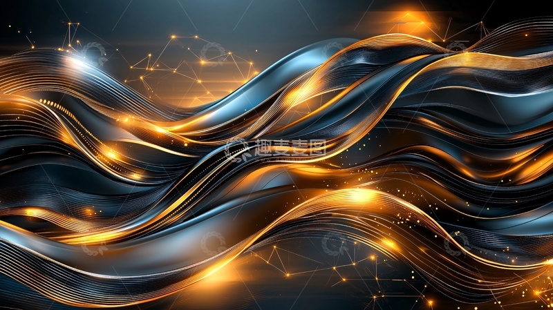 高清大图下载【趣麦麦图】抽象光线流动纹理