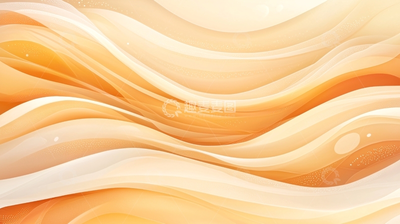 高清大图下载【趣麦麦图】金色流体波浪抽象背景