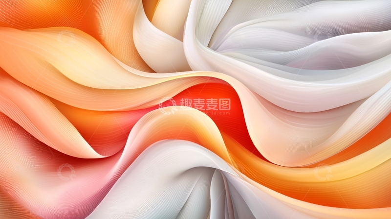 高清大图下载【趣麦麦图】抽象艺术丝绸布料背景