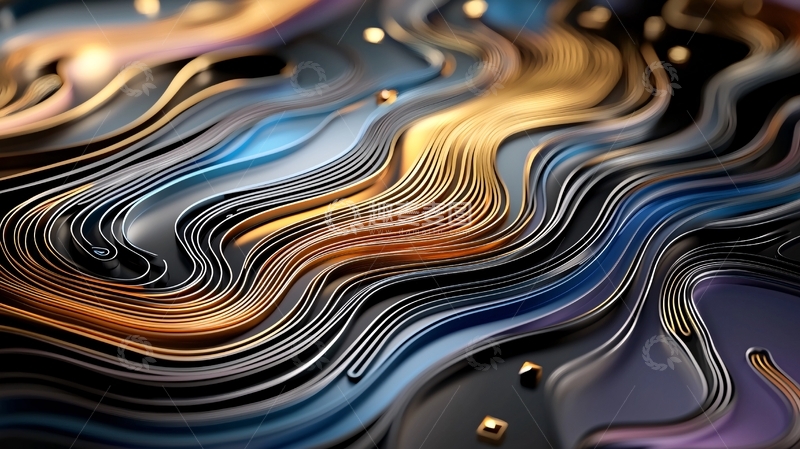 高清大图下载【趣麦麦图】流体抽象纹理