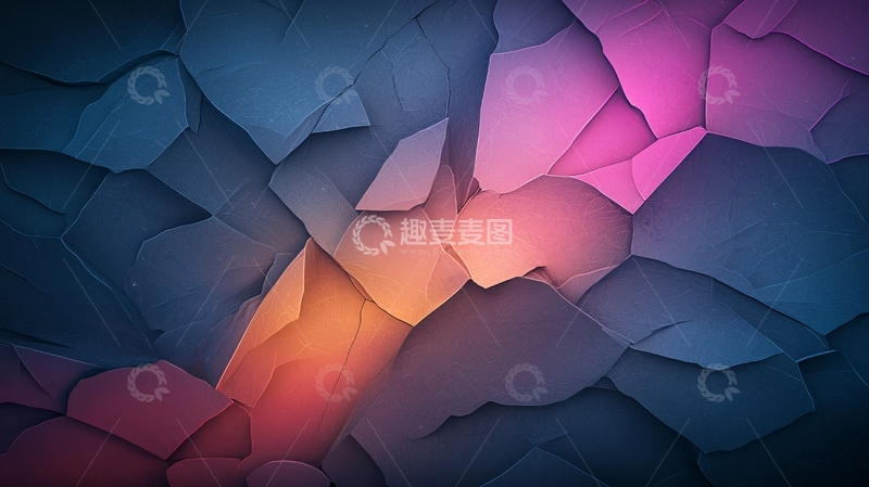 高清大图下载【趣麦麦图】几何碎片光影交错