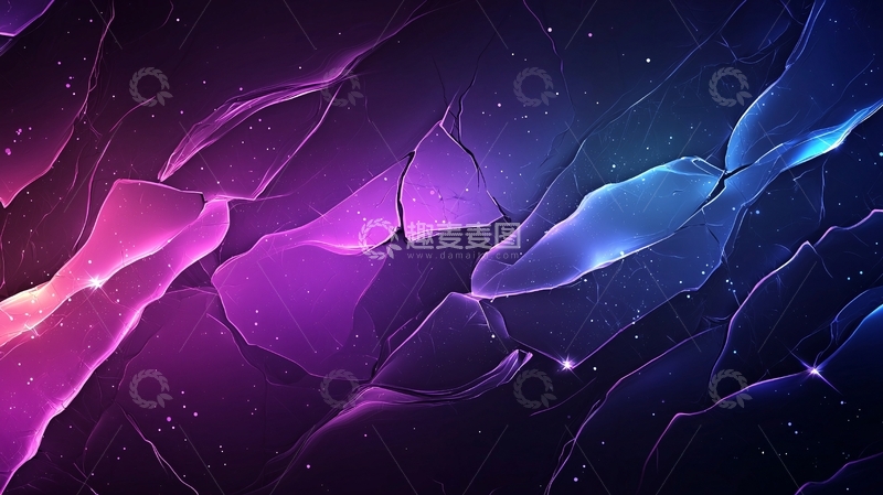 高清大图下载【趣麦麦图】抽象渐变紫色蓝色光影