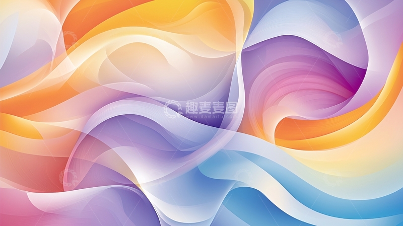 高清大图下载【趣麦麦图】抽象彩色流体艺术