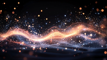 绚丽光线粒子特效背景