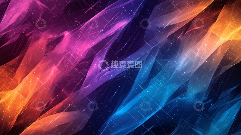 高清大图下载【趣麦麦图】彩色烟雾状抽象背景