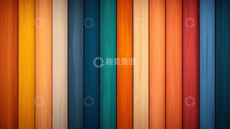 高清大图下载【趣麦麦图】彩色垂直木板背景