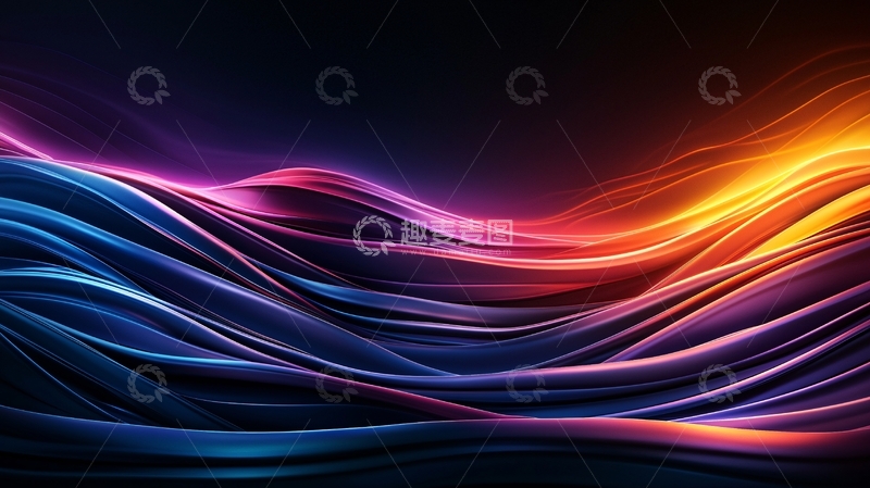 高清大图下载【趣麦麦图】光线流动的抽象背景