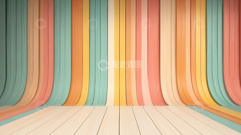 高清大图下载【趣麦麦图】彩色条纹背景墙