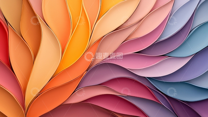 高清大图下载【趣麦麦图】色彩渐变流体纹理背景