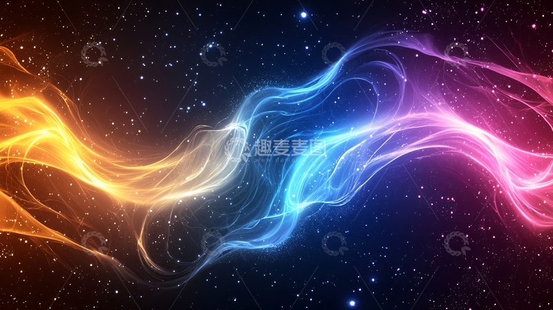 高清大图下载【趣麦麦图】绚丽多彩的宇宙星云