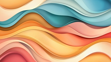 抽象水彩波浪背景