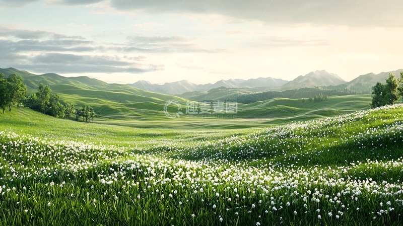 高清大图下载【趣麦麦图】绿色山丘高清图片