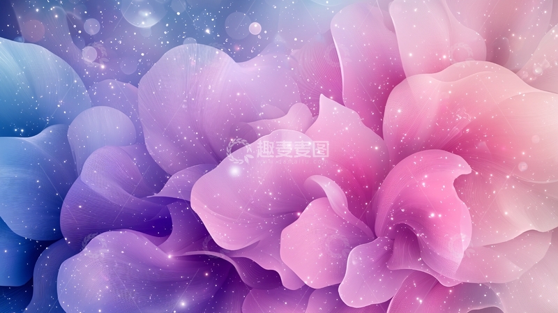 高清大图下载【趣麦麦图】绚丽的色彩晕染