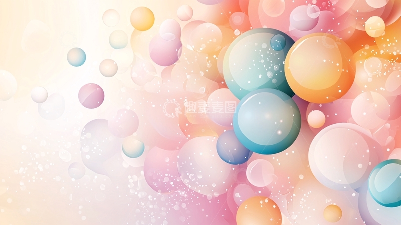 高清大图下载【趣麦麦图】彩色梦幻球体