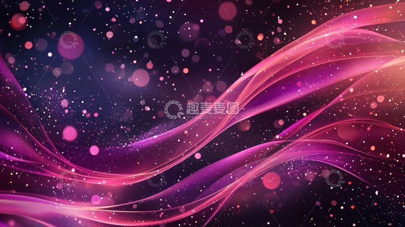 高清大图下载【趣麦麦图】梦幻紫色光线背景