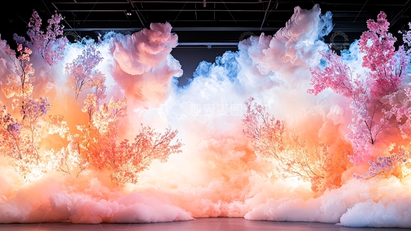 高清大图下载【趣麦麦图】彩色烟雾爆炸效果