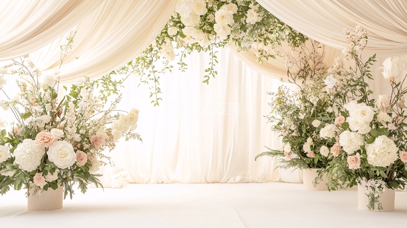 高清大图下载【趣麦麦图】婚礼场景鲜花拱门