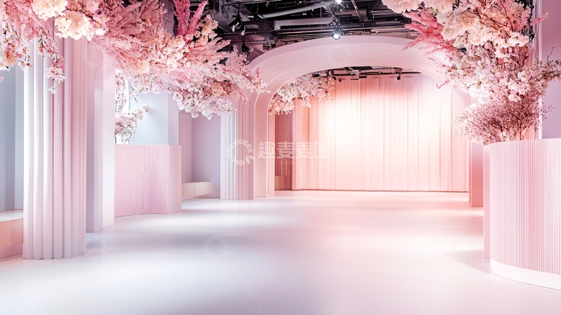高清大图下载【趣麦麦图】粉色浪漫婚礼场景