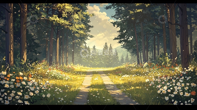 高清大图下载【趣麦麦图】森林小路高清图片