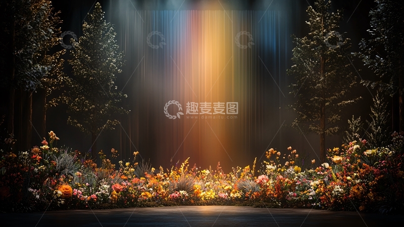 高清大图下载【趣麦麦图】光线穿透森林的神秘感