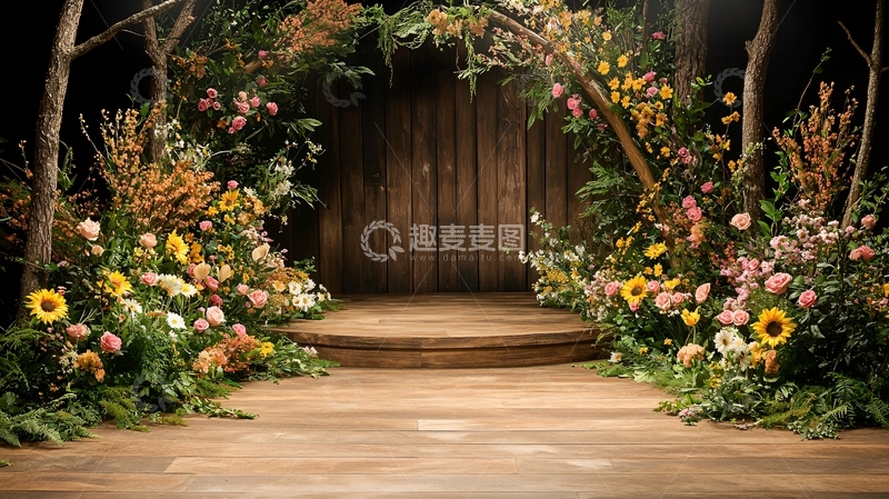 高清大图下载【趣麦麦图】森林主题婚礼舞台
