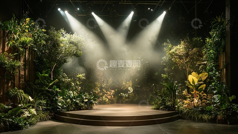 高清大图下载【趣麦麦图】舞台上的绿色丛林