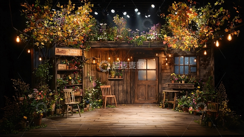 高清大图下载【趣麦麦图】舞台布景小屋
