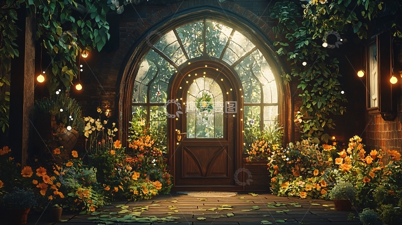 高清大图下载【趣麦麦图】童话般的温室入口