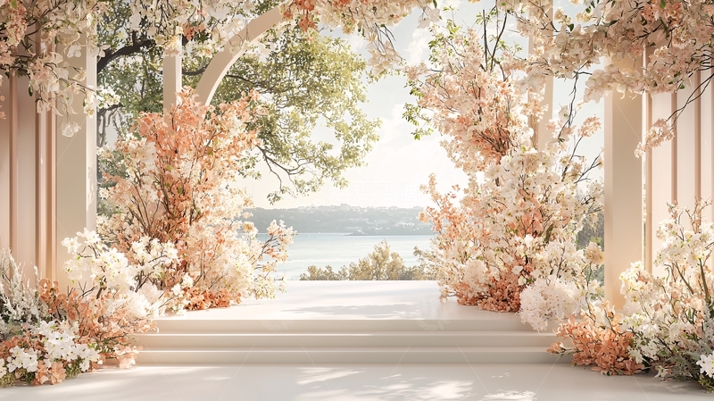 高清大图下载【趣麦麦图】浪漫的户外婚礼场景