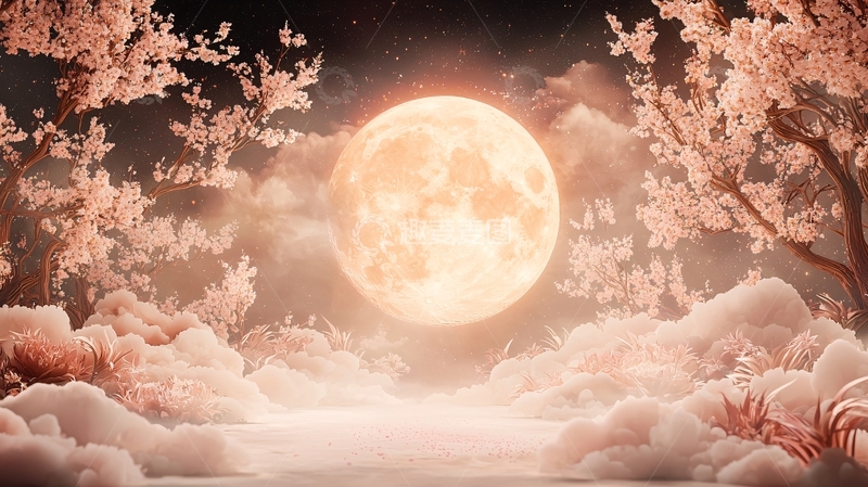 高清大图下载【趣麦麦图】唯美月夜高清图片