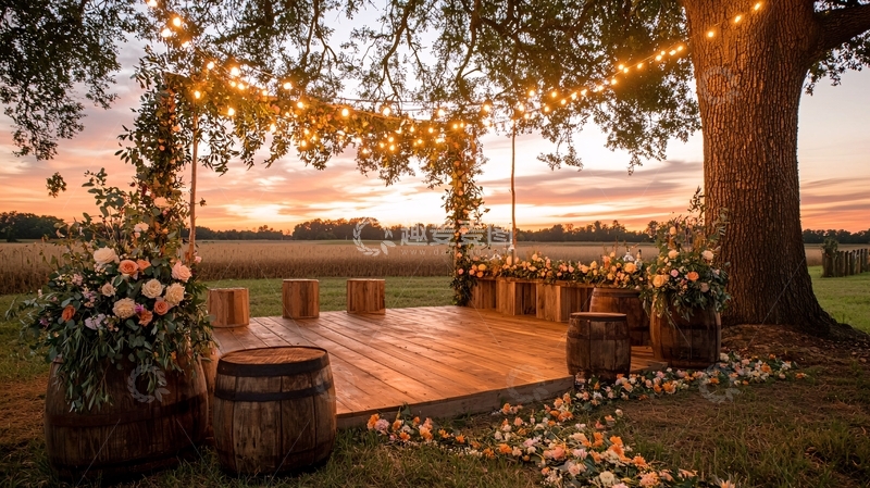 高清大图下载【趣麦麦图】浪漫户外婚礼场地布置