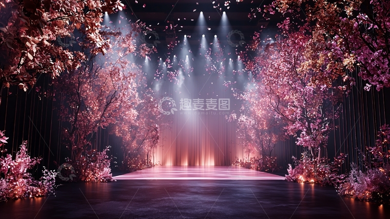 高清大图下载【趣麦麦图】舞台森林光影梦幻