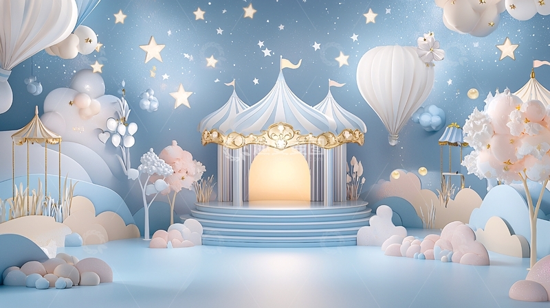 高清大图下载【趣麦麦图】梦幻马戏团场景