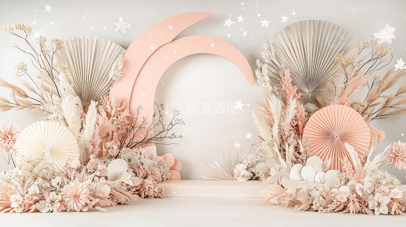 高清大图下载【趣麦麦图】粉色系波西米亚风装饰