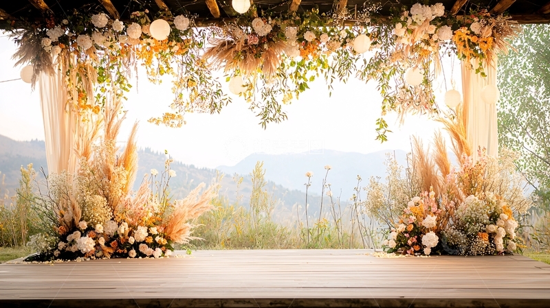 高清大图下载【趣麦麦图】婚礼舞台背景4