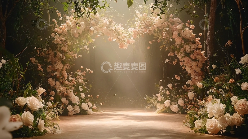 高清大图下载【趣麦麦图】鲜花拱门高清图片