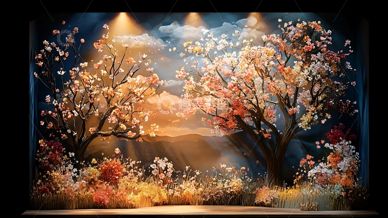 高清大图下载【趣麦麦图】舞台背景高清图片