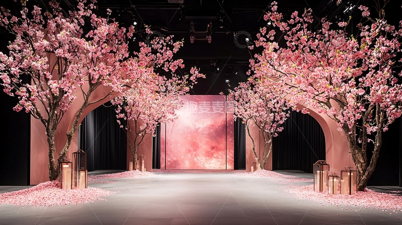 高清大图下载【趣麦麦图】樱花树大道高清图片