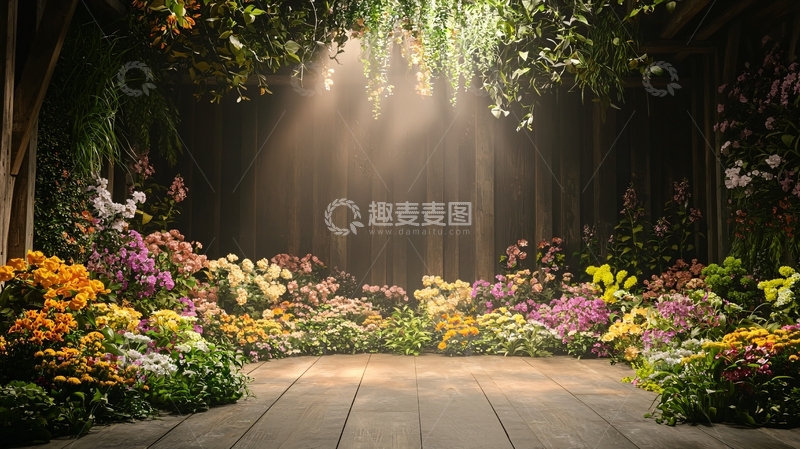 高清大图下载【趣麦麦图】梦幻花园舞台