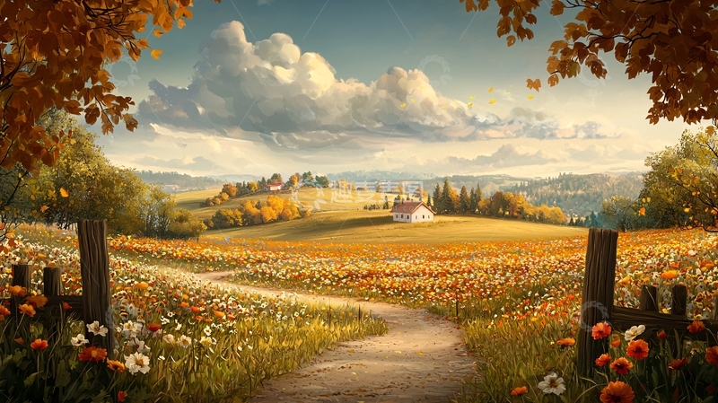 高清大图下载【趣麦麦图】秋日田园风光94