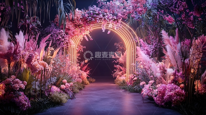 高清大图下载【趣麦麦图】鲜花拱门装饰