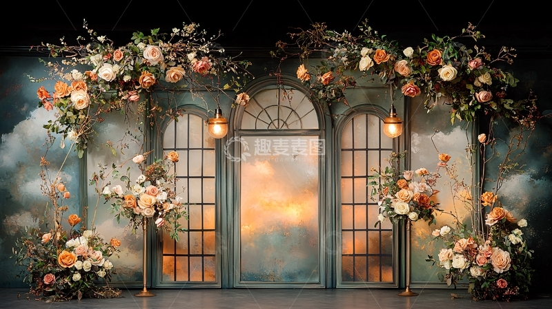 高清大图下载【趣麦麦图】鲜花拱门高清图片